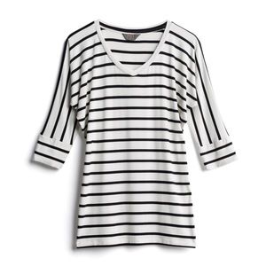 MIX BY 41 HAWTHORN - Black & White Striped Top